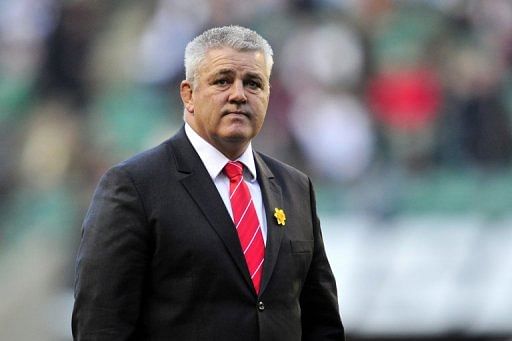 Warren Gatland ahead of Wales against England on February 25, 2012